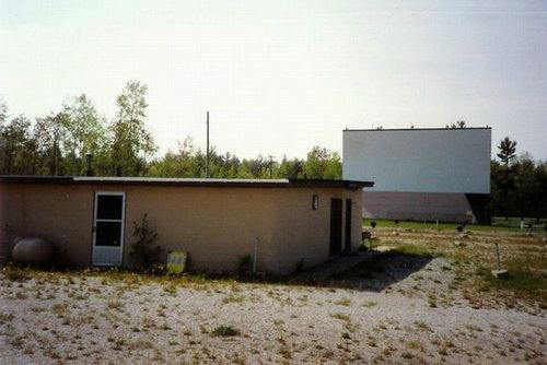 Tawas Drive-In Theatre - Screen And Snack Bar From Jim (newer photo)